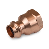 Everhot 1/2" Press Copper x 3/4" Female Threaded Adapter, Imported - Image 1
