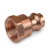 Everhot 1/2" Press Copper x 3/4" Female Threaded Adapter, Imported - Image 2