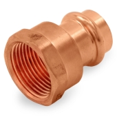 Everhot 3/4" Press Copper x 1" Female Threaded Adapter, Imported - Image 2