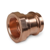 Everhot 1-1/2" Press Copper x Female Threaded Adapter, Imported - Image 2