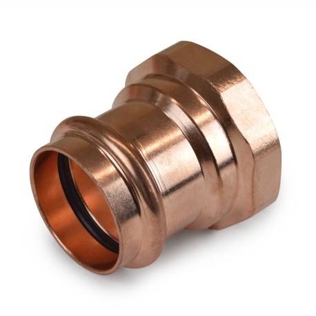 Everhot 1-1/2" Press Copper x Female Threaded Adapter, Imported