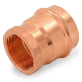 Everhot 2" Press Copper x 1-1/2" Female Threaded Adapter, Imported - Image 2