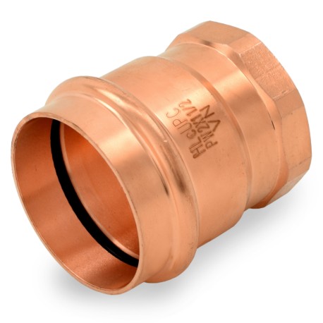 Everhot 2" Press Copper x 1-1/2" Female Threaded Adapter, Imported