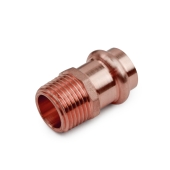 Everhot 1/2" Press Copper x Male Threaded Adapter, Imported - Image 2