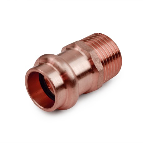 Everhot 1/2" Press Copper x Male Threaded Adapter, Imported