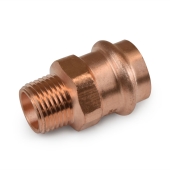 Everhot 3/4" Press Copper x 1/2" Male Threaded Adapter, Imported - Image 2