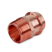 Everhot 1" Press Copper x Male Threaded Adapter, Imported - Image 2