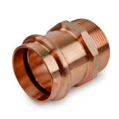 Everhot 1-1/2" Press Copper x Male Threaded Adapter, Imported - Image 1