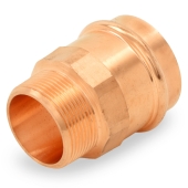 Everhot 2" Copper Press x 1-1/2" Male Threaded Adapter, Imported - Image 2