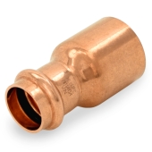 Everhot 1-1/4" FTG x 3/4" Press Copper Reducer, Imported - Image 2