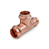 Everhot 3/4" x 1/2" x 3/4" Press Copper Tee, Imported - Image 2