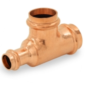 Everhot 1" x 1/2" x 1" Press Copper Tee, Imported - Image 1