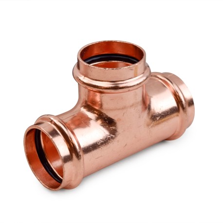 Everhot 1-1/4" Press Copper Tee, Imported