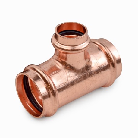 Everhot 1-1/4" x 1-1/4" x 3/4" Press Copper Tee, Imported