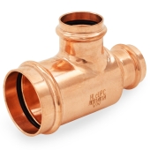 Everhot 2" x 1-1/4" x 1-1/4" Press Copper Tee, Imported - Image 2