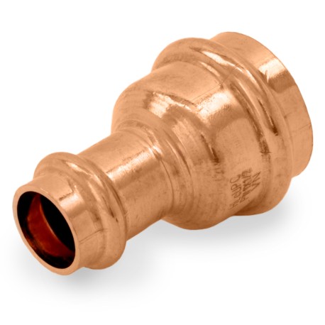 1" x 1/2" Press Copper Reducing Coupling, Imported Everhot