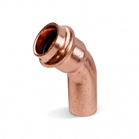 1/2" Press Copper 45&deg; Street Elbow, Imported Everhot