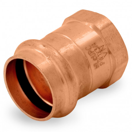 1" Press Copper x 3/4" Female Threaded Adapter, Imported Everhot