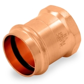 1-1/4" Press Copper x 1" Female Threaded Adapter, Imported Everhot