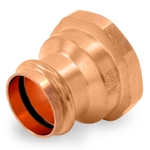 1-1/4" Press Copper x 1-1/2" Female Threaded Adapter, Imported Everhot