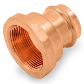 1-1/4" Press Copper x 1-1/2" Female Threaded Adapter, Imported Everhot