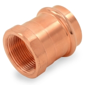 1-1/2" Press Copper x 1-1/4" Female Threaded Adapter, Imported Everhot