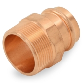 1-1/4" Copper Press x 1-1/2" Male Threaded Adapter, Imported Everhot