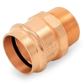 1-1/2" Copper Press x 1-1/4" Male Threaded Adapter, Imported Everhot