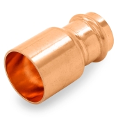 1-1/2" FTG x 1" Press Copper Reducer, Imported Everhot