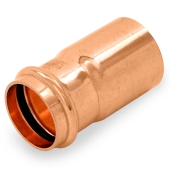 1-1/2" FTG x 1-1/4" Press Copper Reducer, Imported Everhot