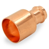 2" FTG x 1" Press Copper Reducer, Imported Everhot