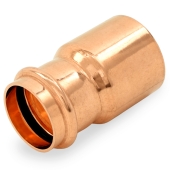 2" FTG x 1-1/2" Press Copper Reducer, Imported Everhot