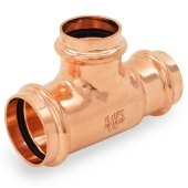 1-1/4" x 1" x 1" Press Copper Tee, Imported Everhot