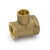 Matco-Norca 3/4" x 1/2" x 1/2" (FPT x FPT x C) Cast Brass Tee, Lead-Free - Image 1