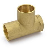 Matco-Norca 1" x 3/4" x 1" (C x FPT x C) Cast Brass Tee, Lead-Free - Image 2