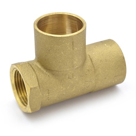 Matco-Norca 1" x 3/4" x 1" (C x FPT x C) Cast Brass Tee, Lead-Free