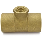 Matco-Norca 1-1/2" x 1-1/2" x 3/4" (C x C x FPT) Cast Brass Tee, Lead-Free - Image 2