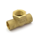 Matco-Norca 1/2" (C x C x FPT) Cast Brass Tee, Lead-Free - Image 1