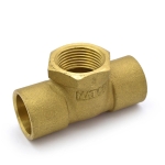 3/4" (C x C x FPT) Cast Brass Tee, Lead-Free