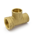 3/4" (C x FPT x C) Cast Brass Tee, Lead-Free