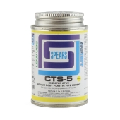 Spears 4 oz (1/4 pint) EverTUFF 1-Step CPVC CTS Cement w/ Dauber, Med Body, Fast Set, Yellow - Image 1