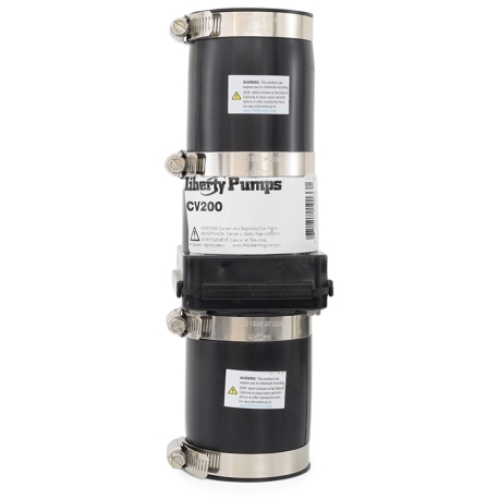 Liberty Pumps 2" Slip Check Valve with Hose Clamps, Economy style