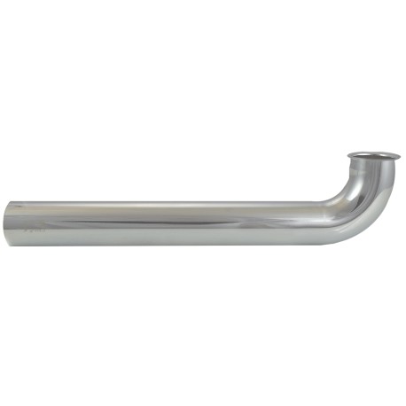 1-1/2" x 12", 17GA, Direct Connect (Quick Hook Up) Waste Bend, Chrome Plated Brass Matco-Norca