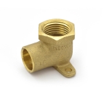 1/2" (FPT x C) Cast Brass Drop Ear Elbow, Lead-Free