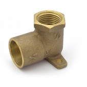 Matco-Norca 1/2" x 3/4" (FPT x C) Cast Brass Drop Ear Elbow, Lead-Free - Image 1