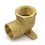 3/4" (FPT x C) Cast Brass Drop Ear Elbow, Lead-Free