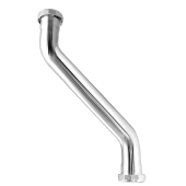 Matco-Norca 1-1/4", 17GA, Heavy-Duty Brass Tubular Double Offset (Slip Joint), Chrome Plated - Image 1