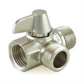 Matco-Norca Diverter Valve for Hand Held Shower, Brushed Nickel Brass - Image 2