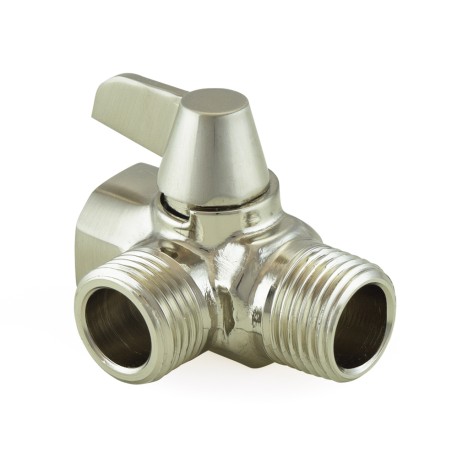 Matco-Norca Diverter Valve for Hand Held Shower, Brushed Nickel Brass