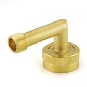 Matco-Norca 3/8" OD Compression x 3/4" Garden Hose Swivel Dishwasher Elbow, Lead-Free - Image 1